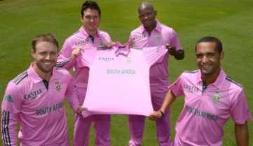 South Africa Team in Pink Jersey