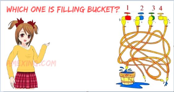 Which one is filling bucket