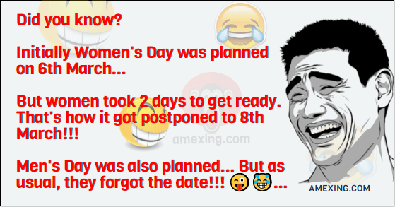 Woman's day joke