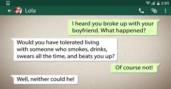 5 funny chat on whatsapp