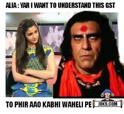 GST meme - Aao kabhi haweli pe