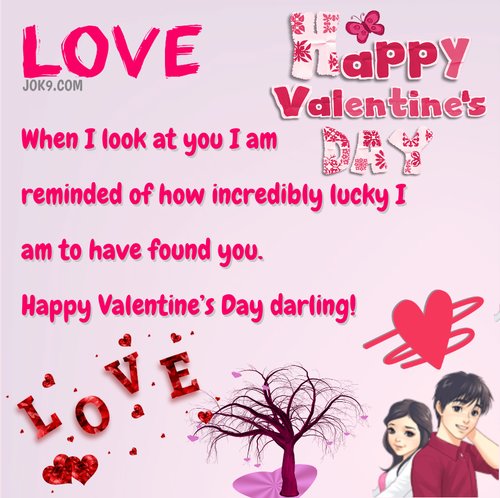 Happy Valentine message