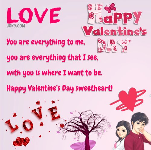 Happy Valentine message
