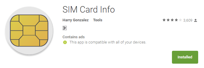 SIM CARD INFO App